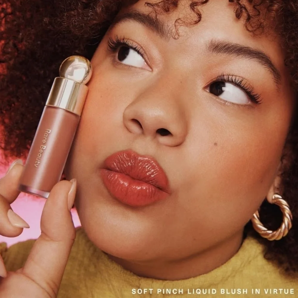 CLEARANCE! Rare Beauty Soft Pinch Dewy Liq Blush: Virtue Beige Peach 3.2ml NWOB